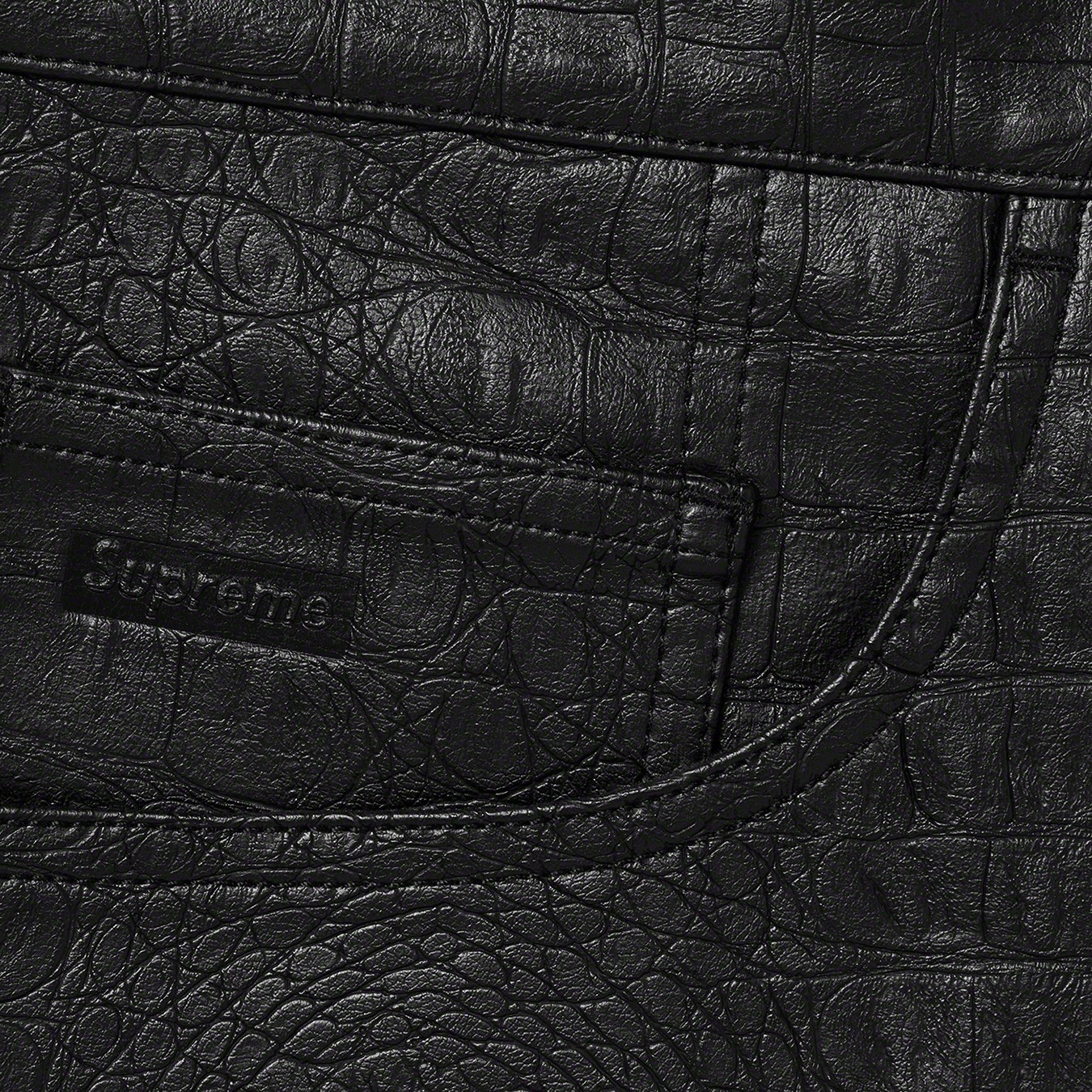 Faux Croc Painter Pant view 6
